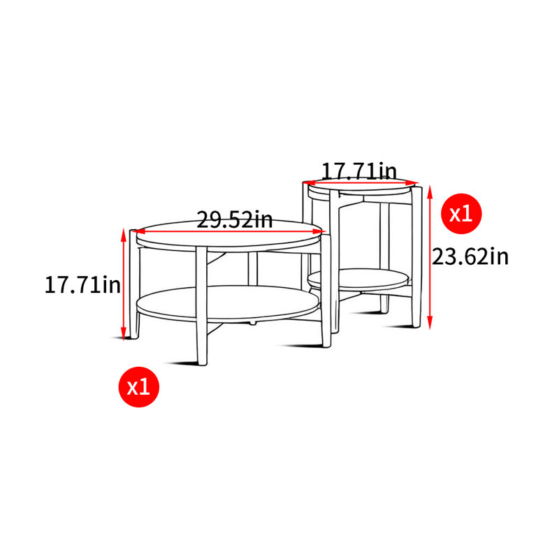 Solid wood rattan style coffee table