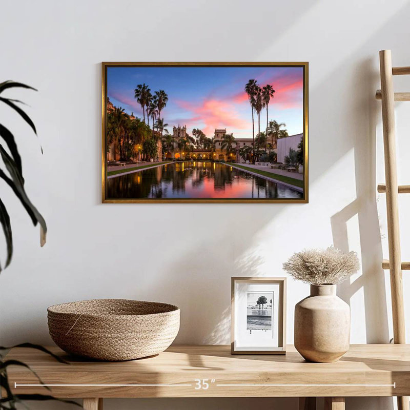 Casa De Balboa, 19 po x 13 po, Cadre flottant doré