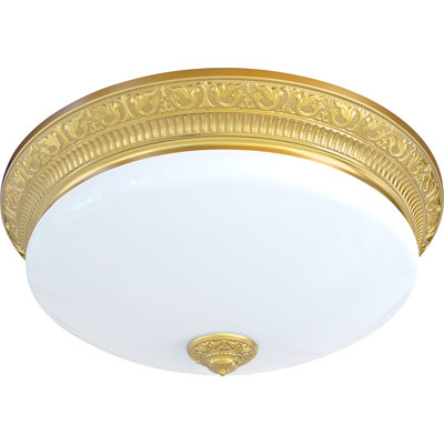 Fluellen Glass LED Semi Flush Mount