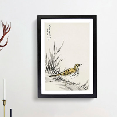 Chinese Tree-Pipit by Numata Kashu - Picture Frame Painting Print