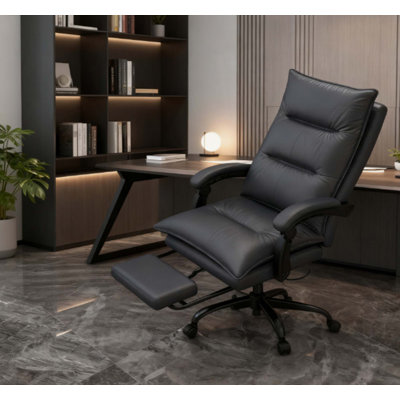High-End Office Recliner With Adjustable Footrest - Luxury Craftsmanship For Professionals Seeking All-Day Comfort by Wildon Home