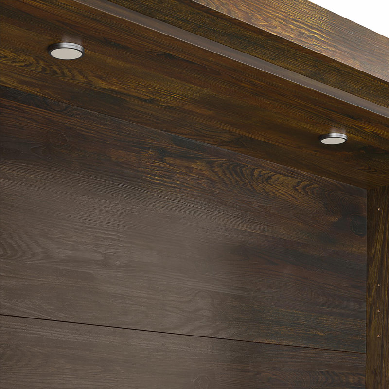 Farmington Queen Murphy Bed, Rustic, Rustic, Queen