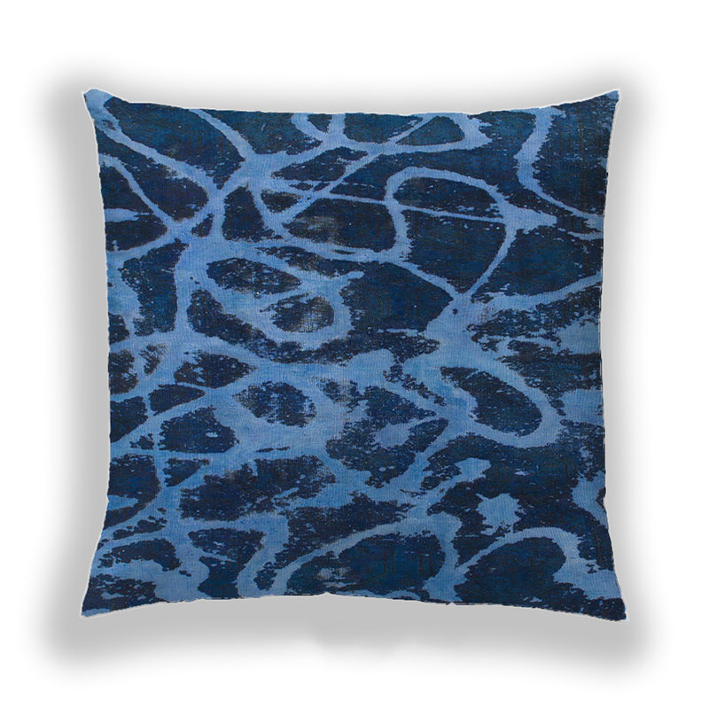 Coussin décoratif abstrait 1124, Microsuède