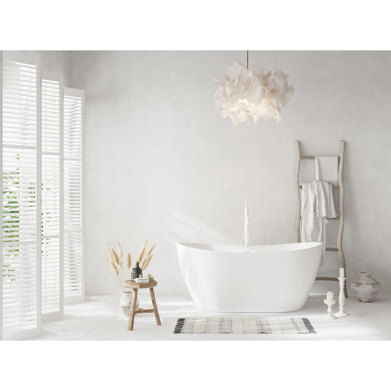 Baignoire de trempage 54 "x 29" Ardis, Blanc poli