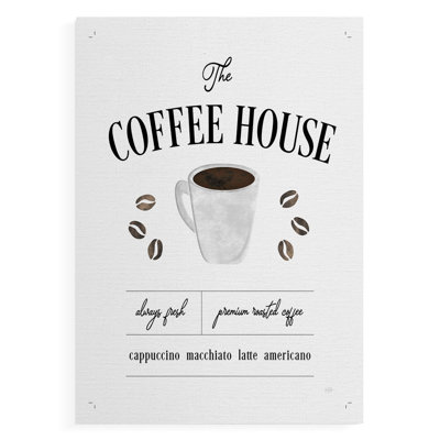 Café Always Always - impression sur toile seulement - non encadrée