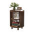 Grande table de bout moderne Mid Century, table de chevet ronde avec tablette ouverte-353143593-354045574-363675040