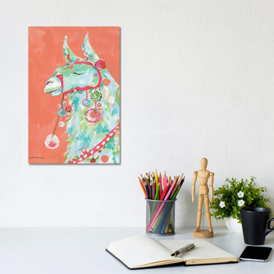 Tito the Llama 1 Piece Wrapped Canvas Wall Art
