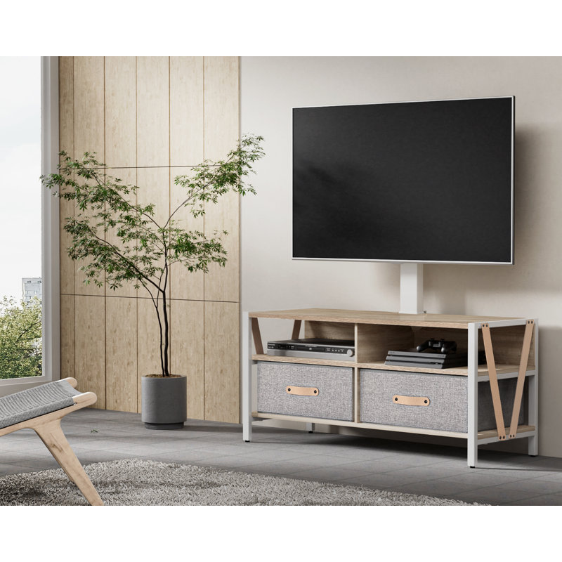 Veijo 43.1 W Storage Credenza, Beige/White