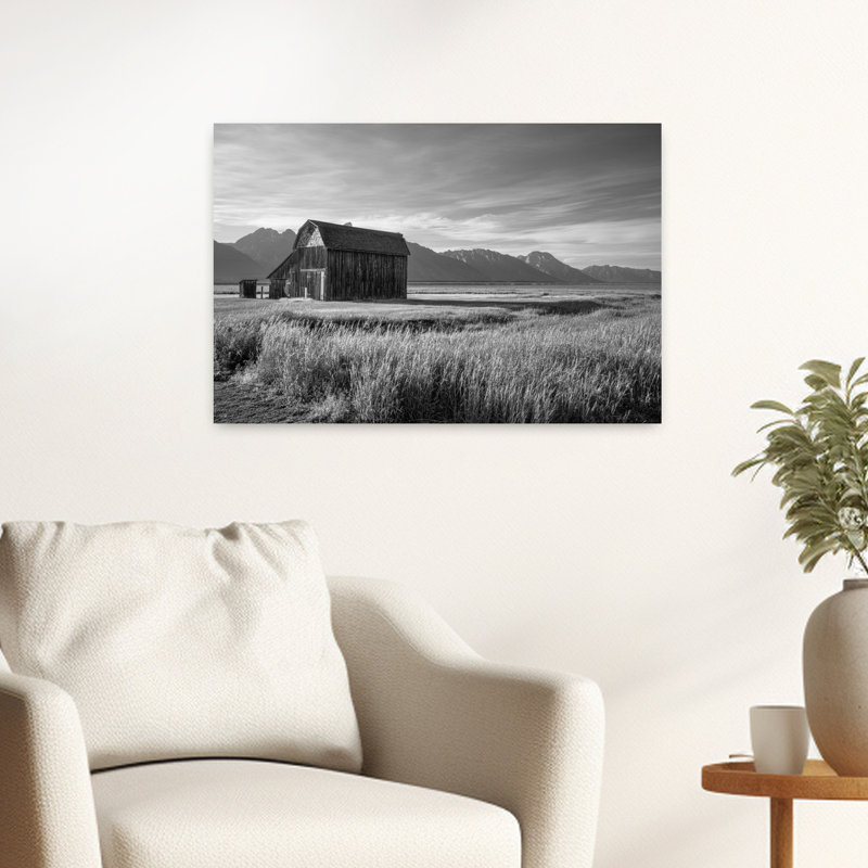 Grand Tetons, art mural abstrait contemporain, H 24 po x l 16 po