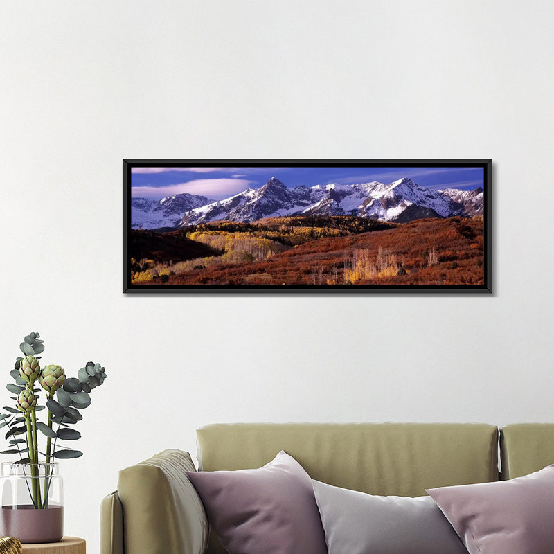 «Mountains Covered with Snow, Telluride, Colorado», reproduction de photo sur toile, H 20 po x l 60 po x P 1,5 po