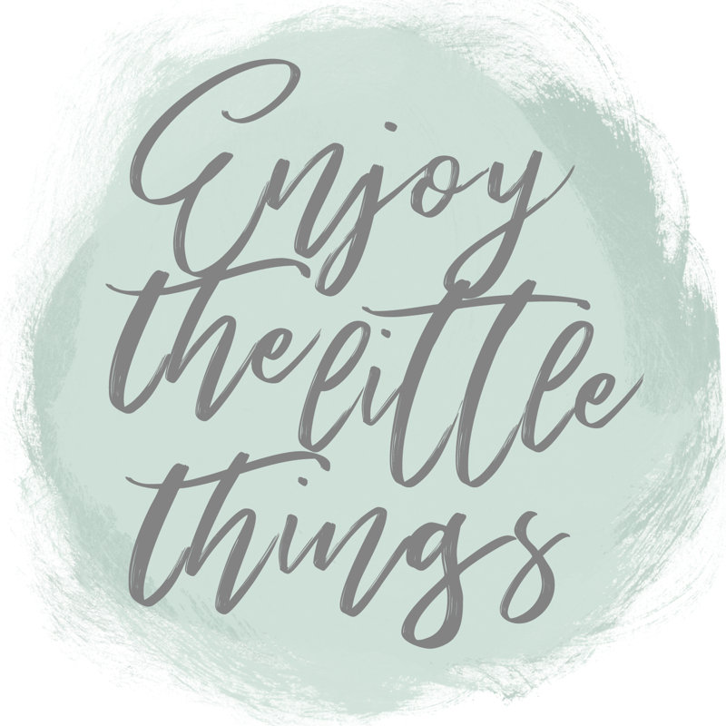 Enjoy The Little Things 5 - Wrapped Canvas Print, 30cm H x 30cm W x 3.8cm D