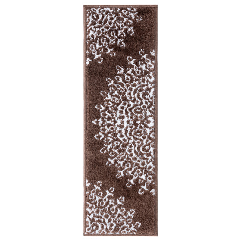 Fogleman Non-Slip Stair Tread, Brown/Ivory, 13