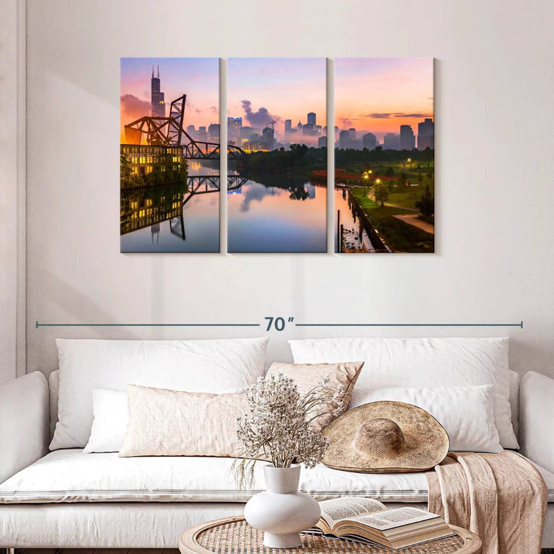 Rorry St. Charles Bridge Chicago, 28" H x 45" W