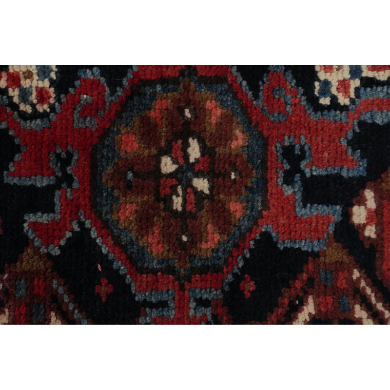 Tapis traditionnel rouge fait à la main 7 x 10