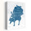 «Whimsical Winter Stack», reproduction d'art fantaisiste rustique, abstrait, forêt de lapin, art mural-129896440