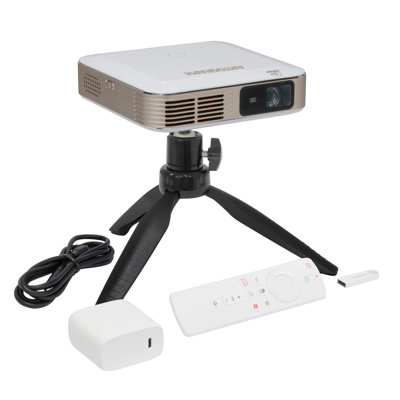 Artograph Inspire 2000 Digital Art Projector for Artists, Full HD 1080P DLP Projector with 96 Built-In Art Grids, Auto Focus, Auto Keystone, WiFi 6 Screen Mirroring, Android 13, Rechargeable Battery, Bluetooth Air Mouse Remote & Tripod Included