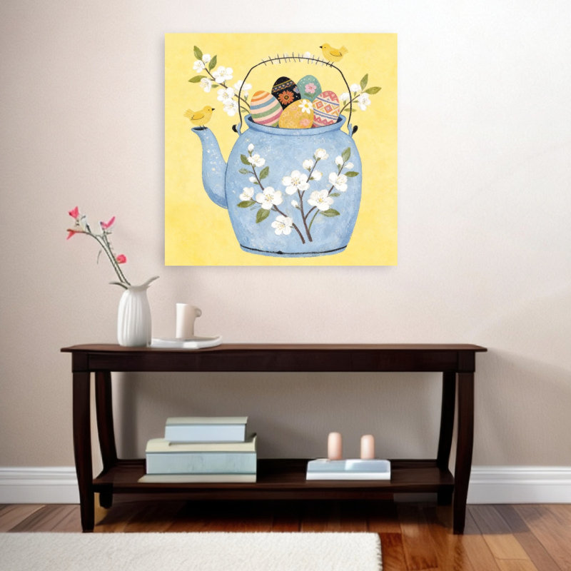 Imprimé mural de Pâques, fleurs de cerisier, nature, printemps, 36" H x 36" W