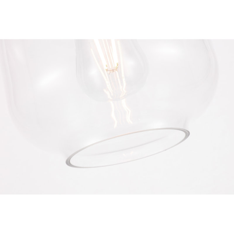 Plafonnier encastré 7 lumières Drinkard, Clair, Noir, noir, noir, noir
