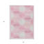 Tapis intérieur lavable à motif de treillis rose et gris 3 pi x 5 pi