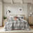 Comfortable Polyester Bedding Sets, Vintage Plaid Style For Home