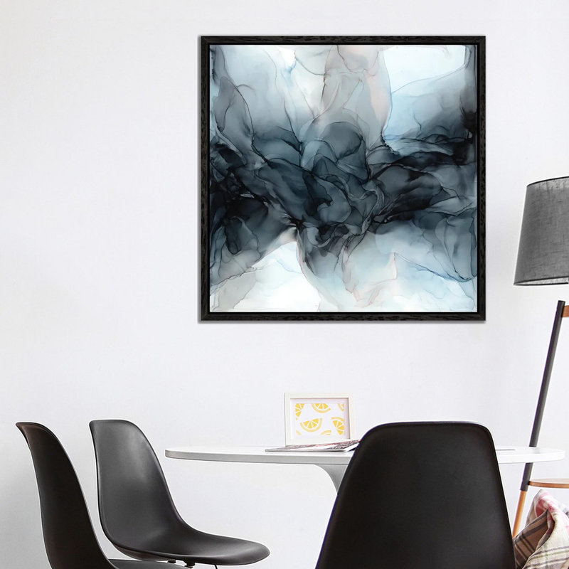 Thundercloud 1 Piece Wall Art on Canvas, 93.98 cm H x 93.98 cm W, Black Framed