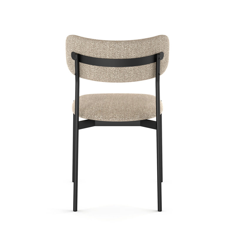 Chaises de salle à manger rembourrées Yasmina, Beige