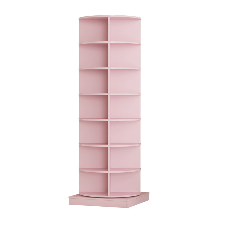 28 Pair Shoe Rack, Pink, 56.14" H x 24" W x 24" D