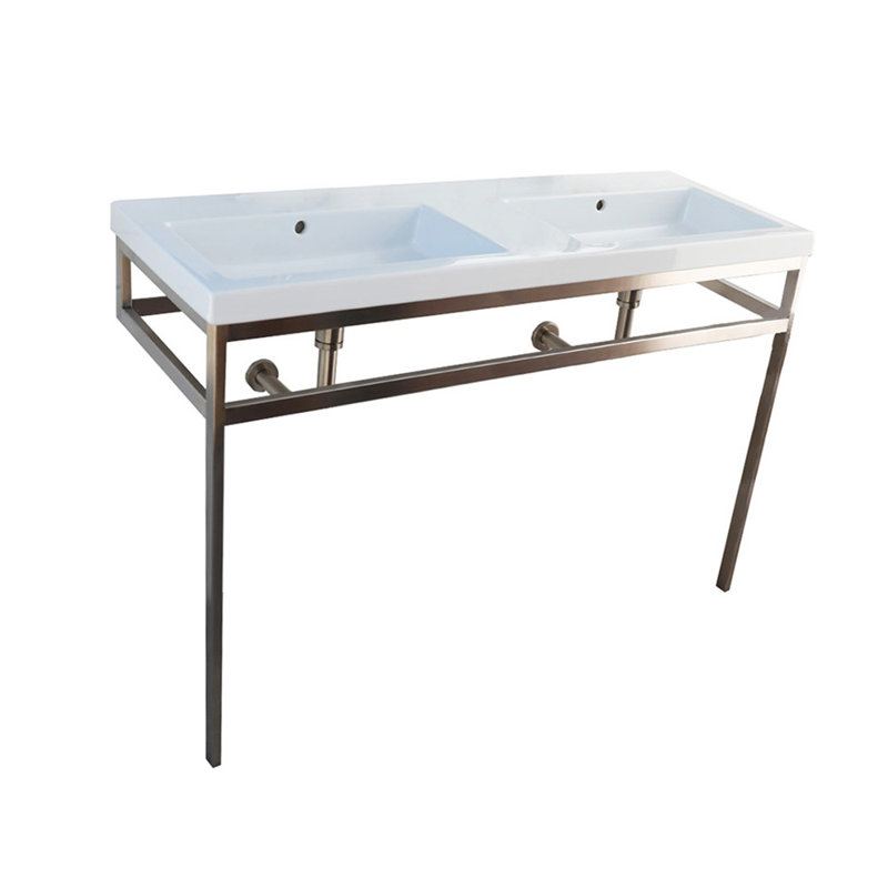 Aquaquattro Sink Stand, Polished Stainless Steel