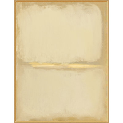Golden View 2' Framed Print on Canvas