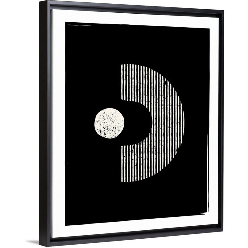 RetroGeo - Consume - reproduction sur toile, H 32 po x l 26 po x P 1,75 po, Cadre flottant noir