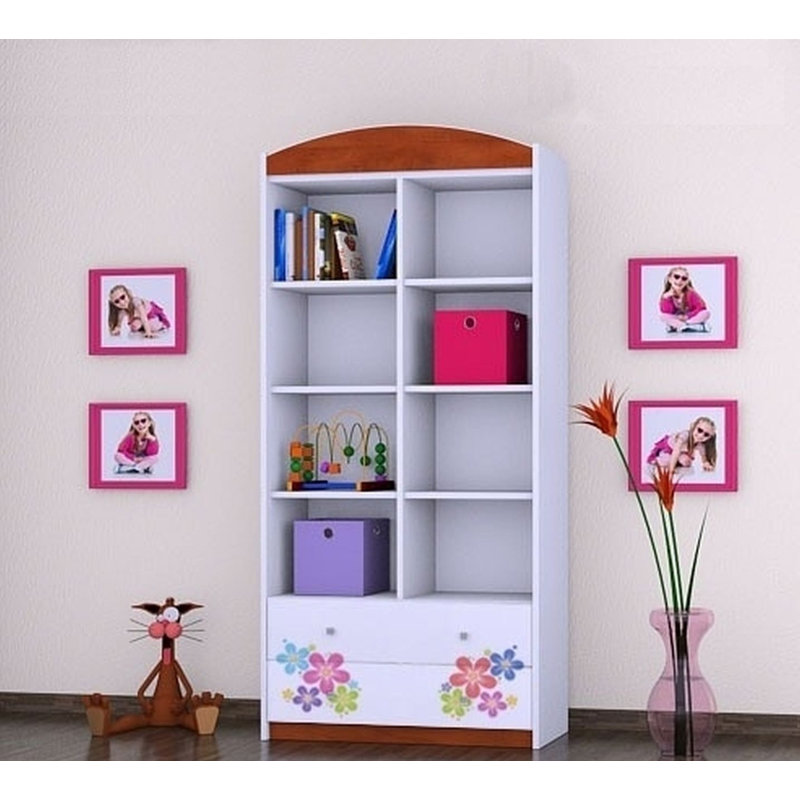 Nia 183cm H X 88cm W Kids Cube, Brown