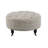 Pattern Fabric Ottoman W/Casters