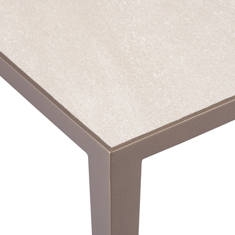 Set Of 2 Iron Nesting Tables With Porcelain Tops