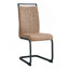 Chaises de salle à manger, chaise d'appoint rembourrée à haut dossier en tissu