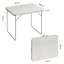 Table pliante portative 31,5 po, bureau de camping extérieur léger avec poignée et structure en métal robuste