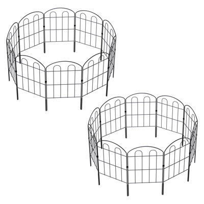 Panneau de clôture décoratif pliant en métal H 2 pi x l 1 pi