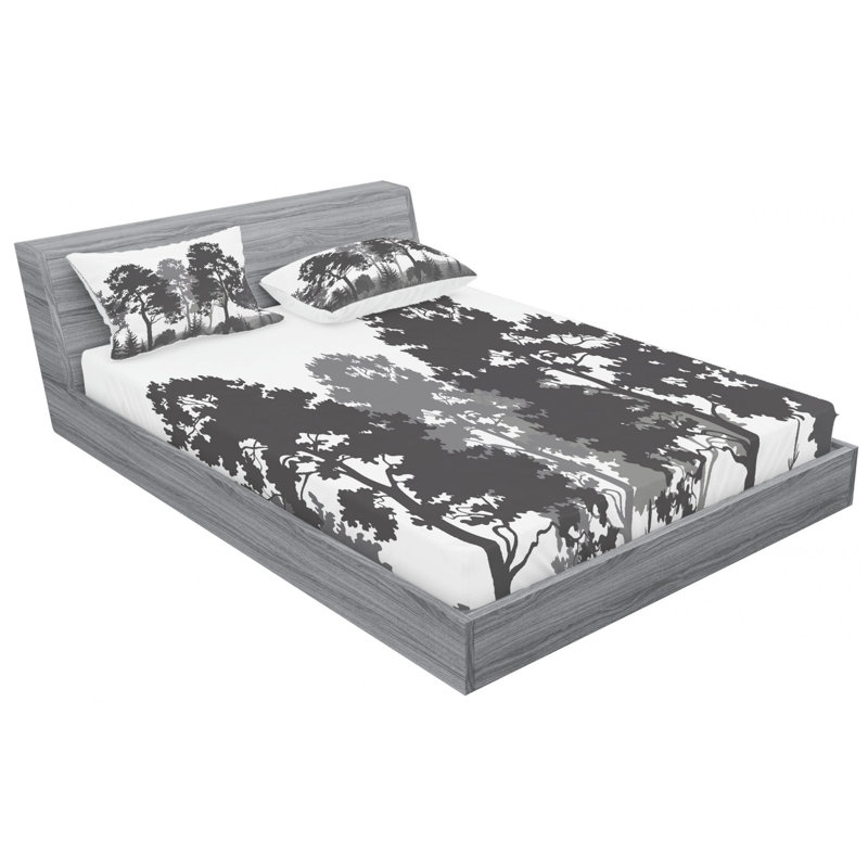 Microfiber Sheet Set, Queen Sheet Set with Fitted Sheet