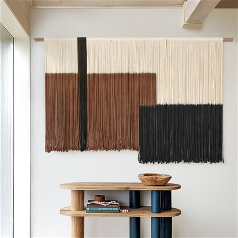 Grande tapisserie murale Macrame