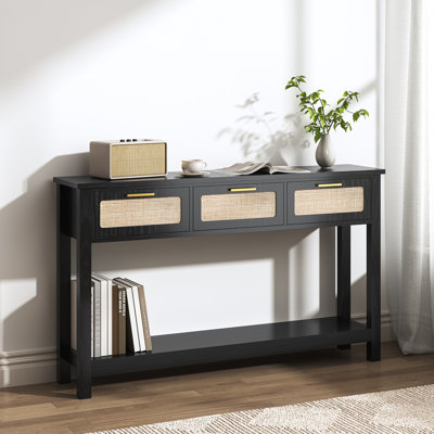 McDuffie 51.2" Rattan Console Table