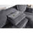 89"W Dark Gray Fabric Sleeper Sectional Sofa With Reversible Storage Chaise, USB & USB-C Charging Ports, Cupholders, Pillows