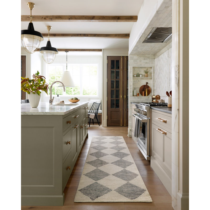 Chris Loves Julia x Loloi Francis Wool Rug Beige/Charcoal