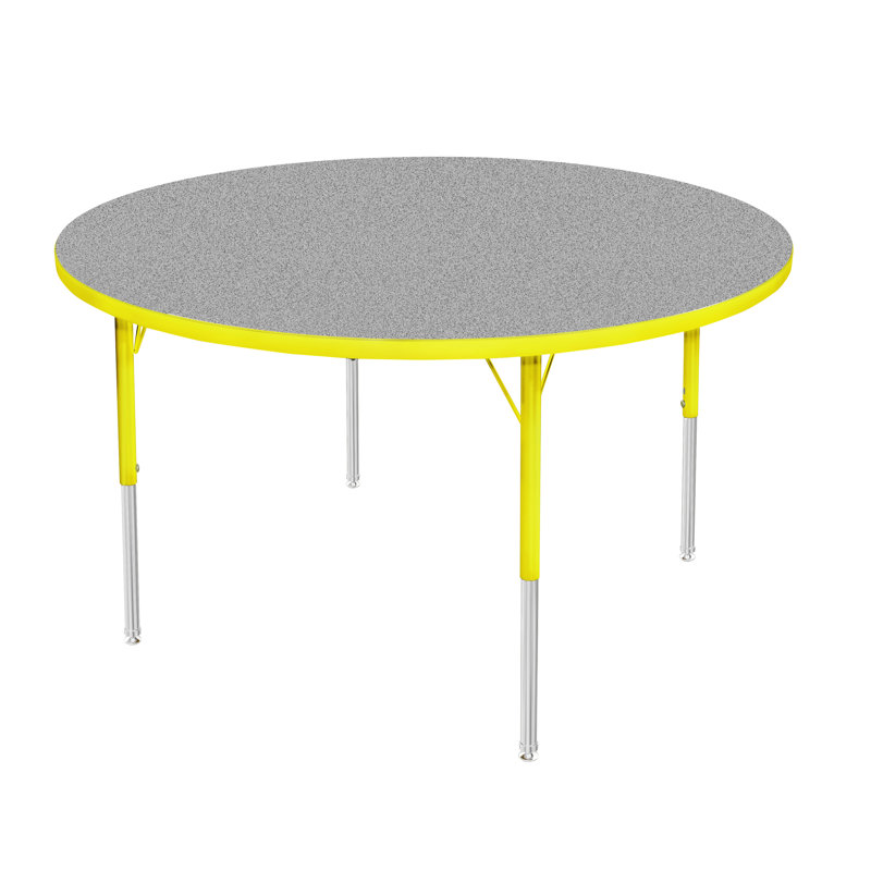 Table d'activité ronde à hauteur réglable Marco MG Series, H 30 po x L 42 po x l 42 po, Chêne solaire