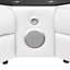 Nova Modern Style Sectional With 1 Console (Reading Light), Wedge With Bluetooth Speaker, LED And Lifting Wine Cabinet - White