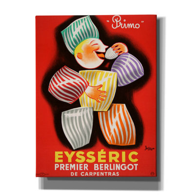 «Eysseric Berlingot - Red» par Vintage Posters, art mural sur toile, 26 po x 34 po