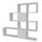 Modern White Bookshelf, 100% Melamine Coated Particle Board, 47.2 x 42.9 x 7.7 inches | Wall-Mountable Design, Multiple Shelves for Storage | Elegant Solid Color Finish, Ideal for Home & Office Decor-978008678