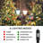 Aaraf 82' Led String Lights Clear Rubber Strand 8 Mode Adapter Indoor Outdoor-1087554603