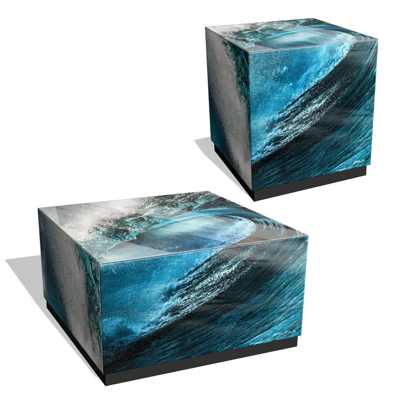 Ensemble de tables basses 2 pièces "Sapphire Sea"