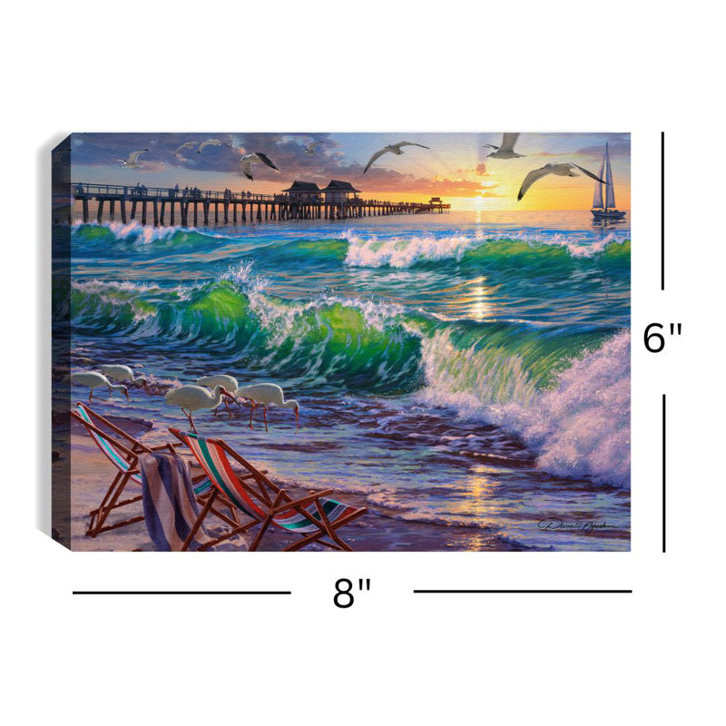 Toile de table éclairée 8 x 6 Barbary - Seaside Escape