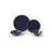 Elegant Ceramic Dinner Set (24 Pieces), Dark Blue | 100% Ceramic, Antibacterial, Easy Cleaning | Includes 6 Service Plates (11.0 in), 6 Dinner Plates (7.1 in), 6 Bowls (5.5 in), 6 Dessert Plates (8.7 in) | Dishwasher Safe Up to 122°F