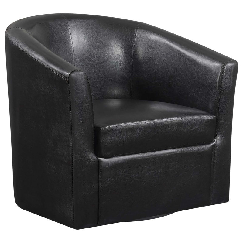 Fauteuil pivotant, Marron foncé